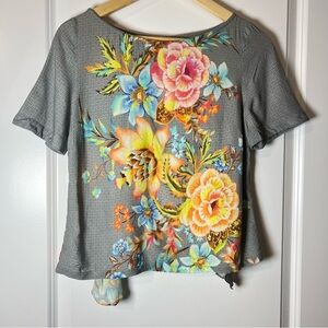 [FARM Rio] Floral Gray Women's Top